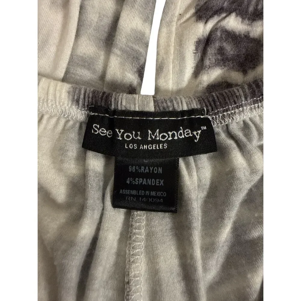 See You Monday Tie Dye Wide Leg Lounge Pants EUC - Picture 5 of 5